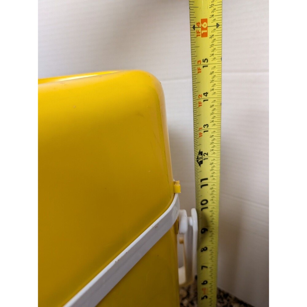 BYO Insulated Wine Cooler yellow Retro 3 Bottle Drinks Missing Freeze Thing - Picture 4 of 5